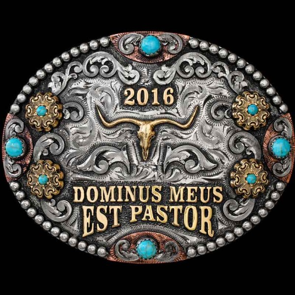 Nothin' can make western-folk smile like a little bit of turquoise. Our beautiful Payson Belt Buckle is crafted on a hand-engraved, German Silver base with a light antique finish. It is detailed with many colorful elements such as German Silver scrollwork